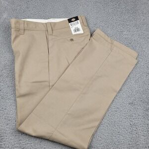 Dickies Mens LP812DS  28x32 Beige Industrial‎ Work Pants Chinos Trousers 28UU